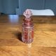 Antique pink Nancy crystal perfume bottle – 12.5 cm