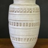 Jean Besnard (1889-1958) After, Cracked Glaze Vase with Geometric Pattern Circa 1940