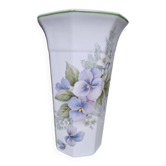 Superb large octagonal vase Porcelain Limoges France
