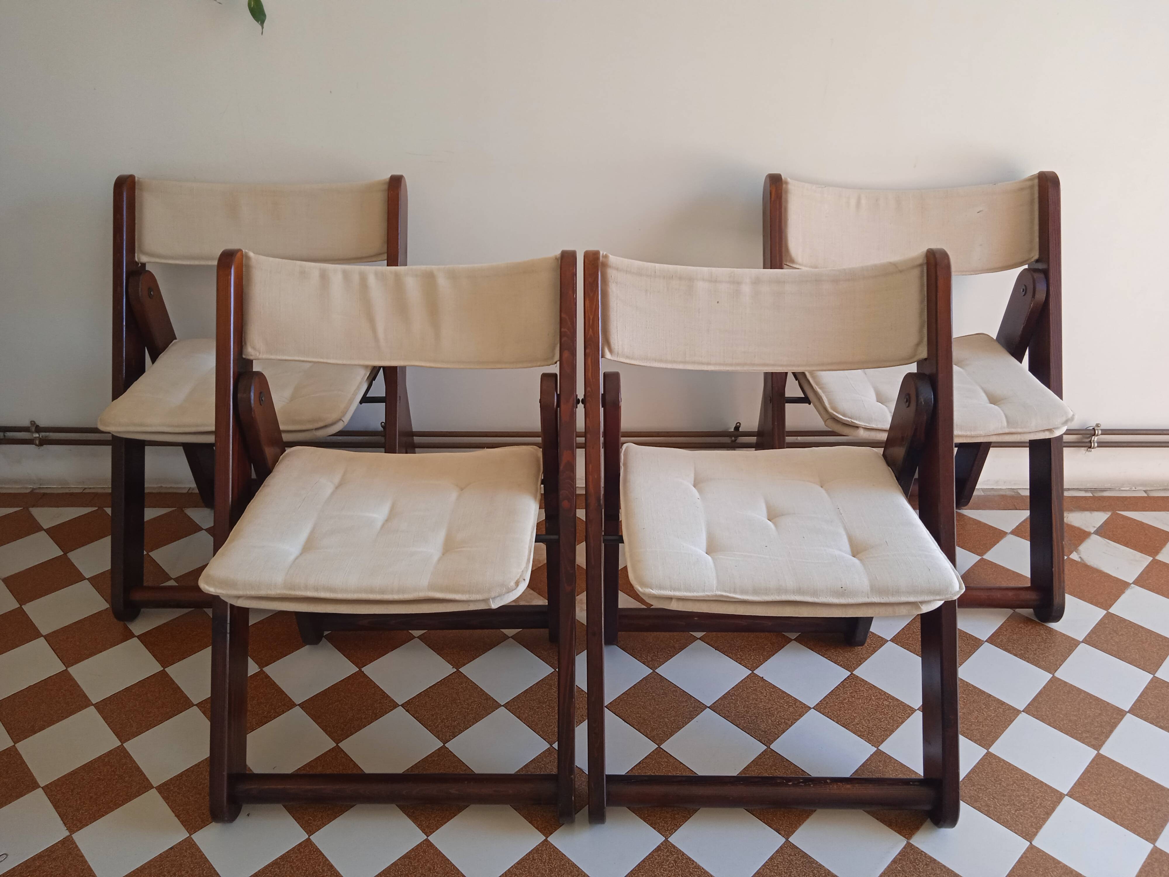 Set of 4 Kon-Tiki chairs