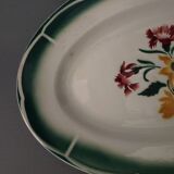 plat Sarreguemines Digoin modèle "Esper" ancien décor floral