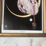 Illustration ancienne couverture du magazine Vogue sous cadre doré