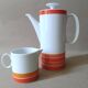 Set Cafetière + pot à lait Porcelaine THOMAS Vintage . Médaillon Luciana . Années 70