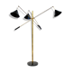 Lamp post pendulum with 3 arms in the style of Italian creations of the 1950s