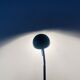 Massive vintage desk lamp in black metal