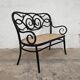 Settee No. 2 Art Nouveau bentwood and caning Thonet Brothers 1870s