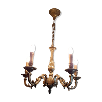 Bronze chandelier - 5 branches