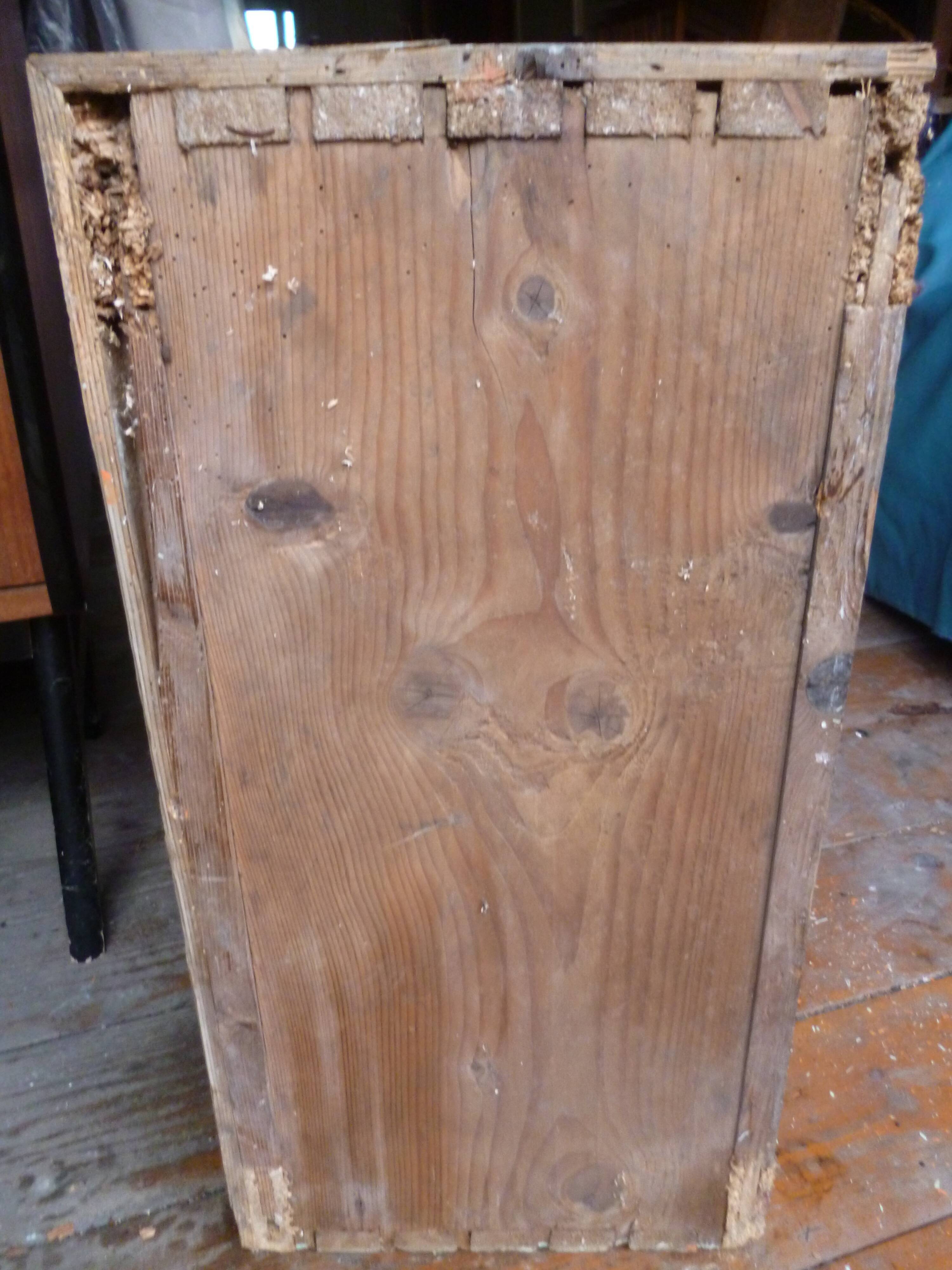 Small piece of furniture with orange patina