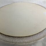 Round mirror in granite perspex, 1970s