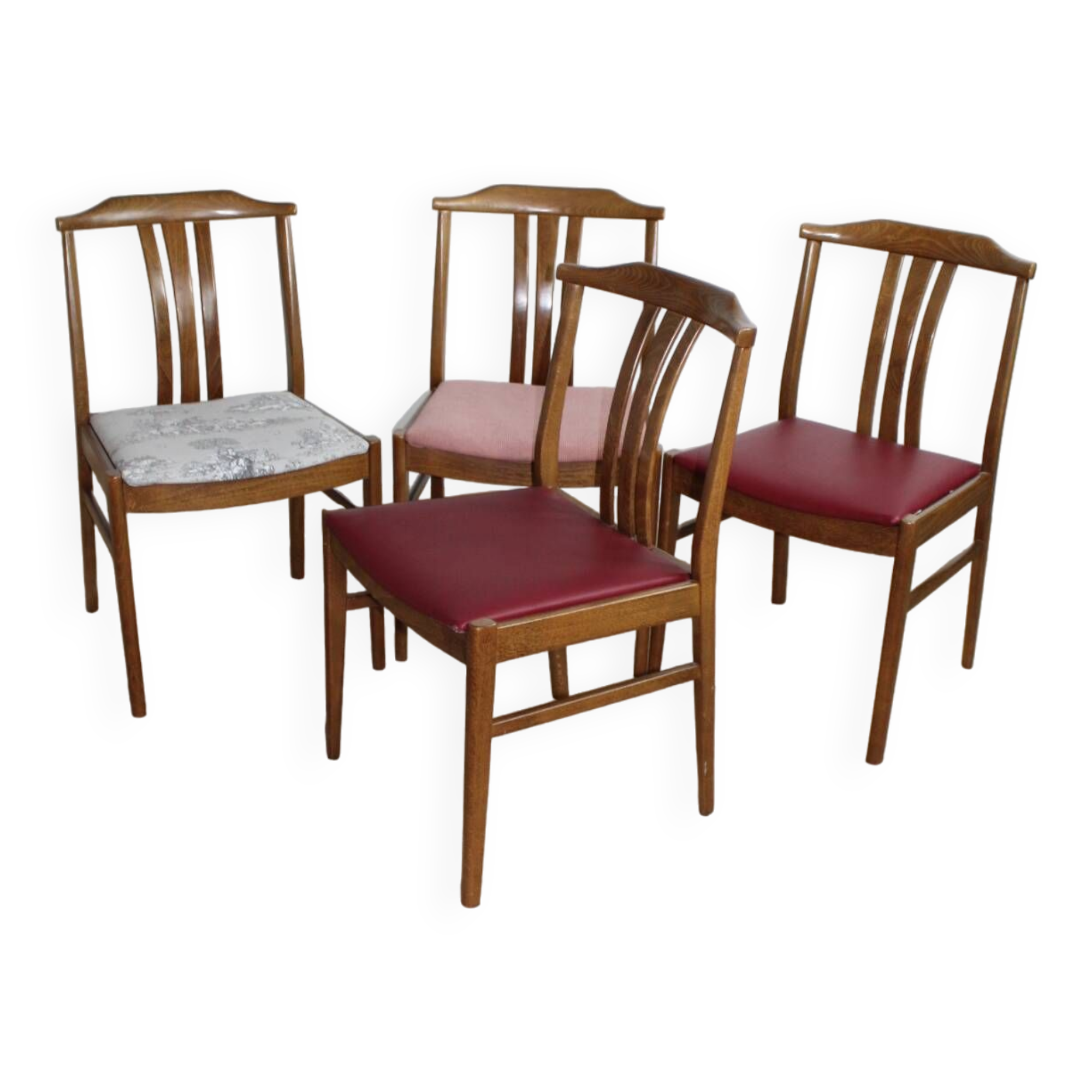 4 scandinavian oak chairs reupphilized to your taste 1950 denmark
