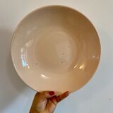 Ensemble de service assiettes et plat Digoin rose pâle