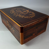 Old book box or mail inlaid decoration "work" sb