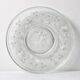 Cibulak Glass Plate: Mid-Century Clear Modern Platter by Pavel Panek/ 1974