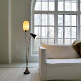 Mid-century floor lamp attributed to Hans Bergström for Ateljé Lyktan, Sweden 1950.