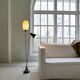 Mid-century floor lamp attributed to Hans Bergström for Ateljé Lyktan, Sweden 1950.