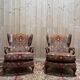 Paire de fauteuils - bergères à oreilles Anglais