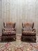 Paire de fauteuils anglais, bergères à oreilles