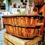 Antique wooden basket