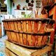 Antique wooden basket