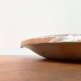 Large German ceramic plate with fish from the mid-century.