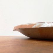 Large German ceramic plate with fish from the mid-century.