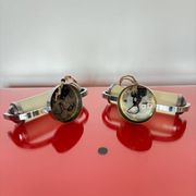 Functionalist set of bedside table lamps, Czechoslovakia