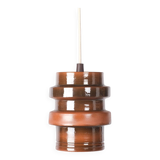 Lampe suspendue en argile verte