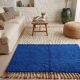 Authentic natural wool Moroccan rug custom-made 2/3 m