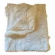 White cotton tablecloth with crochet lace.