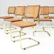 Set of Six Marcel Breuer B32 Cesca chairs, Italy 1970