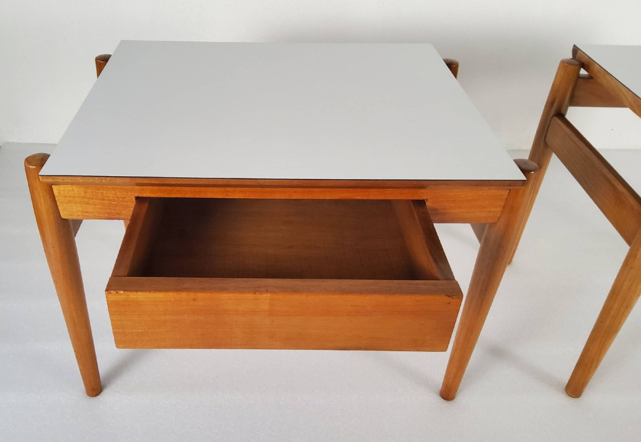 Wooden side table, Van Den Berghe-Pauvers, Belgium