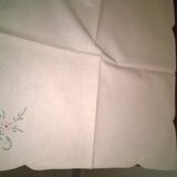 12 thin cotton towels, embroidered