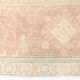 3x12 nuances de tapis de coureur persan rose pâle, 92x371cm