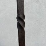 Floor lamp candle holder wrought iron brutalisms