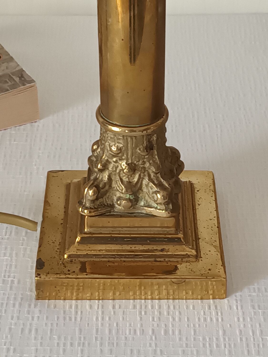 Pair of Lamp Feet in XXth Bronze