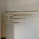 Vintage 1970s adjustable gold floor lamp by Goffredo Reggiani