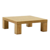 Table basse carrée en mosaïque de chêne de Rolf Middelboe & Gorm Lindum pour Tranekaer, Danemark années 70.
