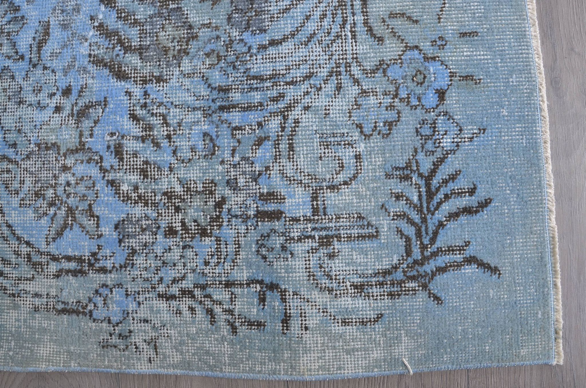 Blue Vintage Oushak Carpet sku 1922