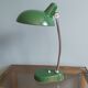 Large vintage desk lamp (50cm) in green lacquered metal, 70s