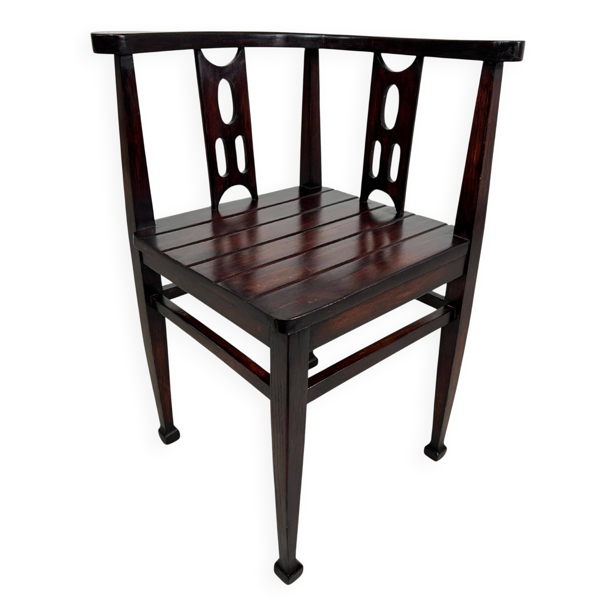 Fauteuil d'angle Jugendstil attribué à Josef Hoffmann