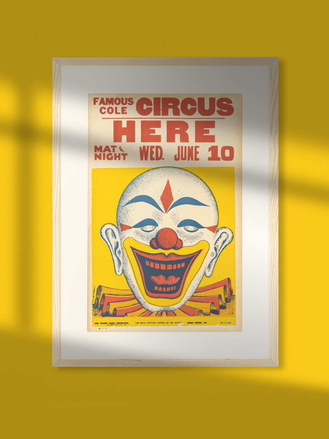 1940s circus poster