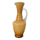 Vintage amber opaline vase retro mid-century glassware