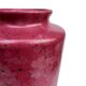 Burgundy ceramic vase MF Design, Germany 1980s.