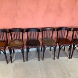 Suite de 6 chaises bistrot vintage