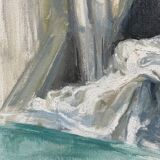 Tableau nu féminin «entre les voiles »