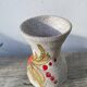 Italian ceramic vase from 1950 with floral decoration