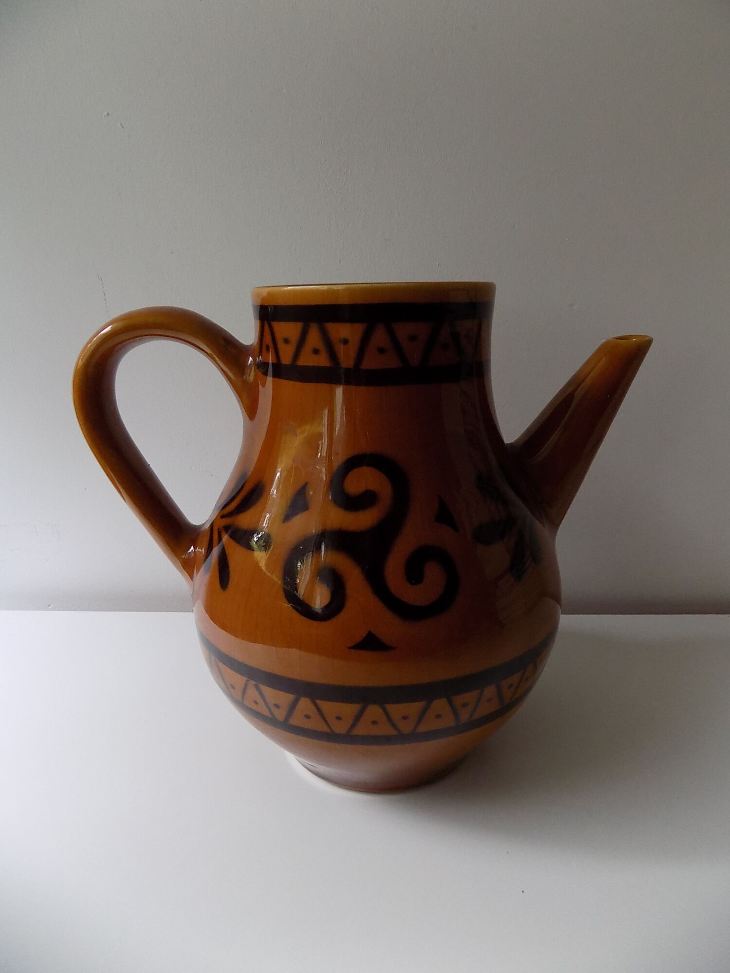 Breton ceramic pitcher