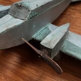 Wooden airplane, 1940s, antique toy