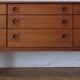 70 's teak long chest of drawers 9 drawers Shreiber