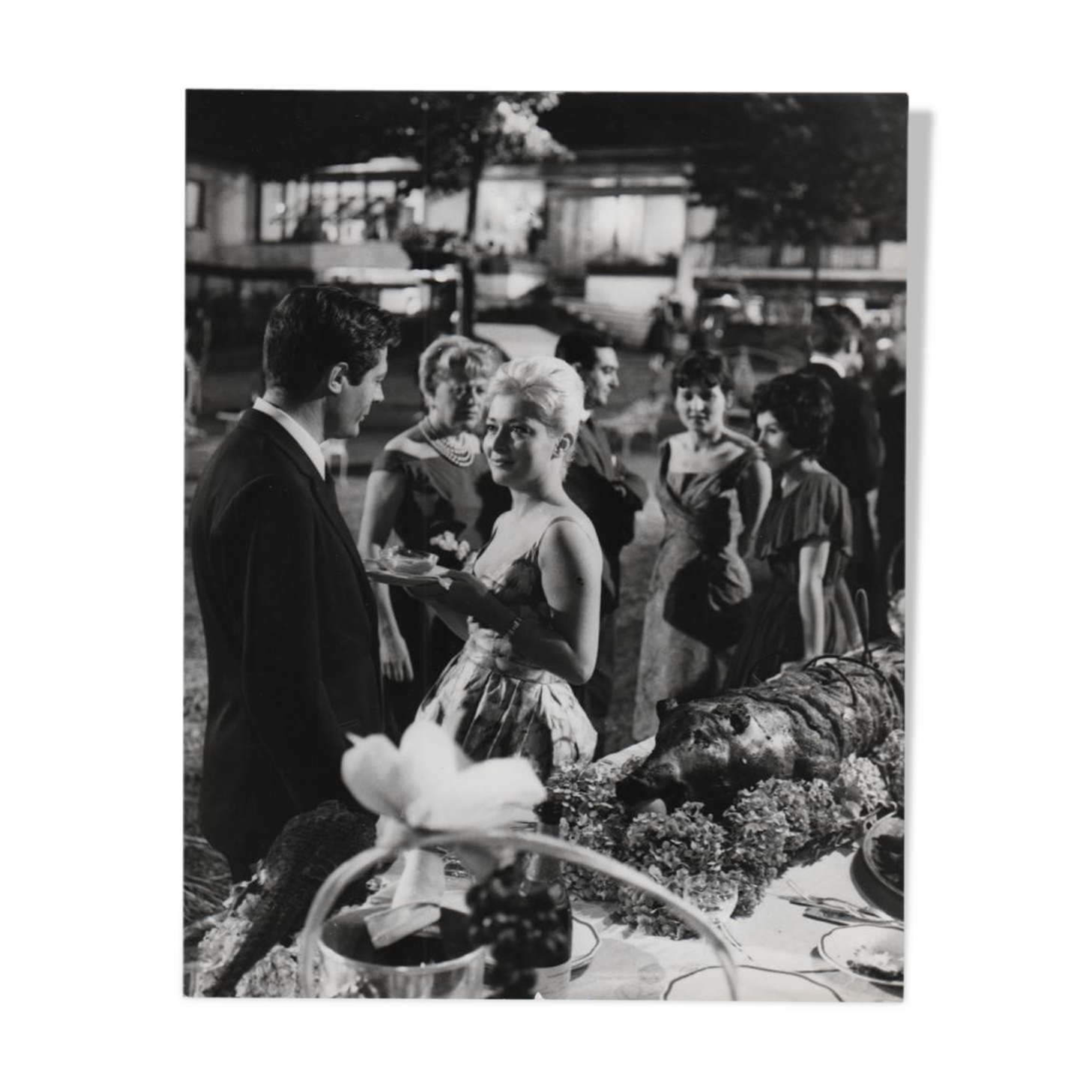Original photo cinema "La Notte" Michelangelo Antonioni, Mastroianni 1961